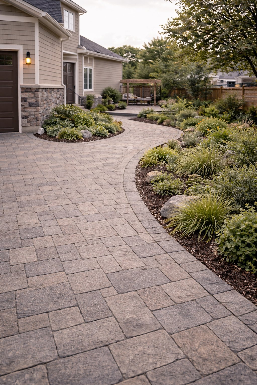 Driveway, Entrance & Backyard Integration
